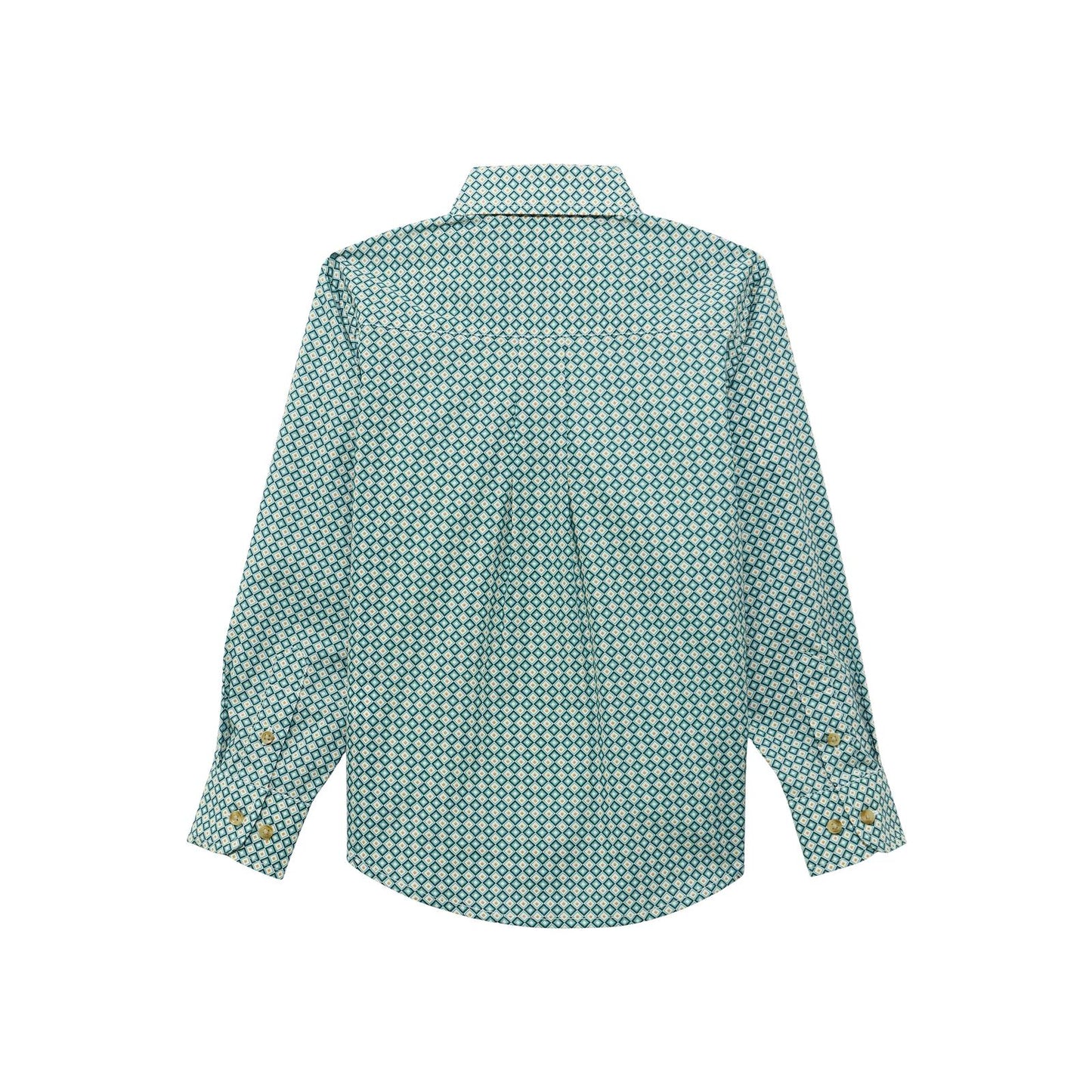 Wrangler Boy's Classic Long Sleeve Shirt - Turquoise - Irvine Tack & Western Wear