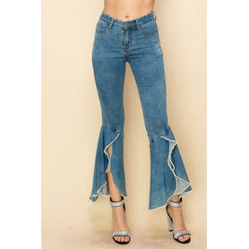 Women's Raw Edge Bell Bottom