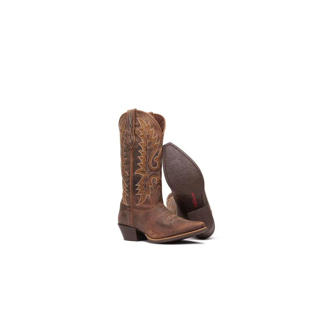 Durango Women's Shyloh 13" Sniptoe Western Boots - Brown