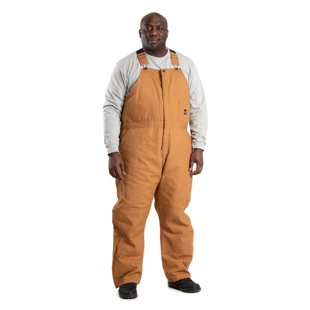 Berne Men's Heritage Insulated Duck Bib Overalls - Brown Duck