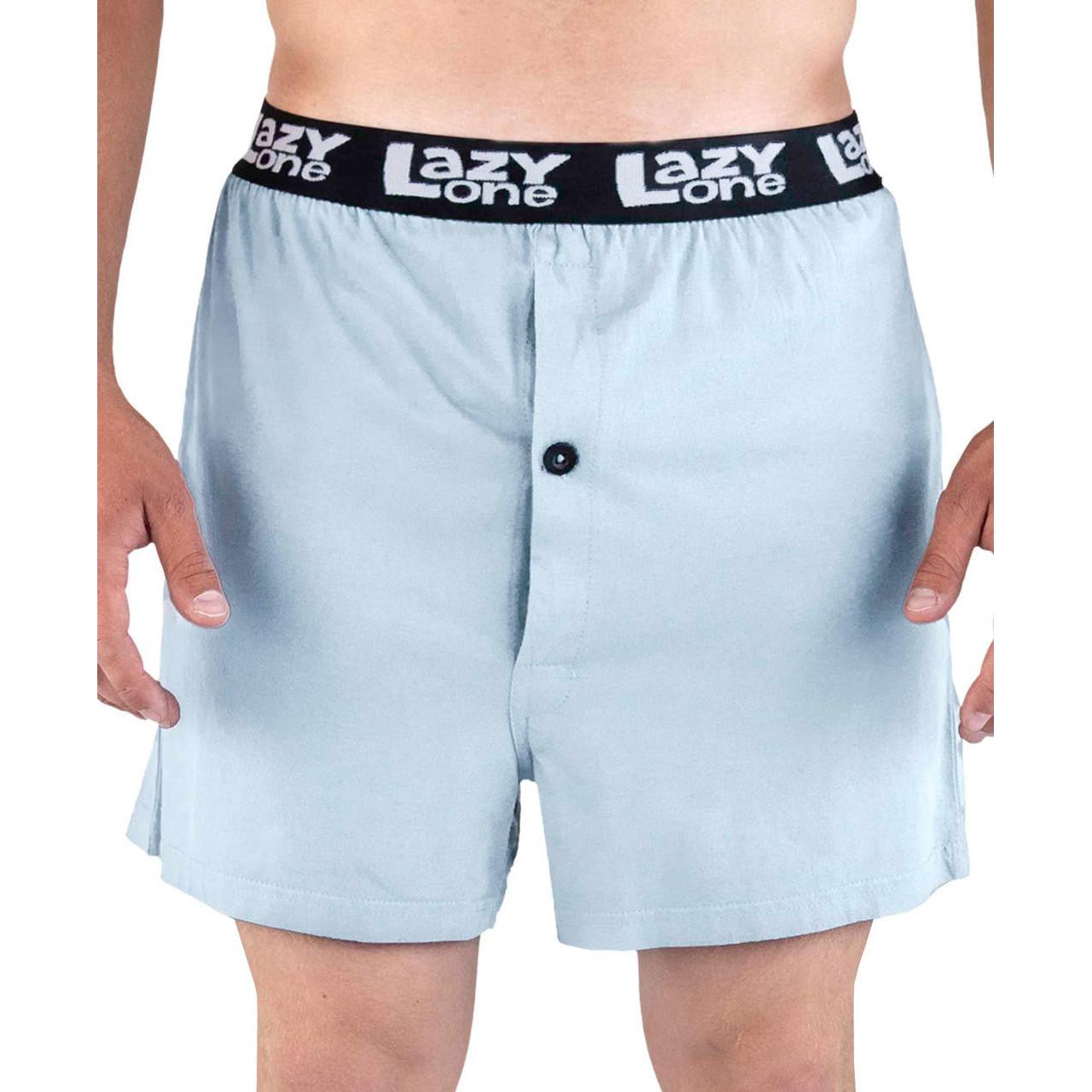 Lazy One Men's Lazy Ass Boxers- Blue