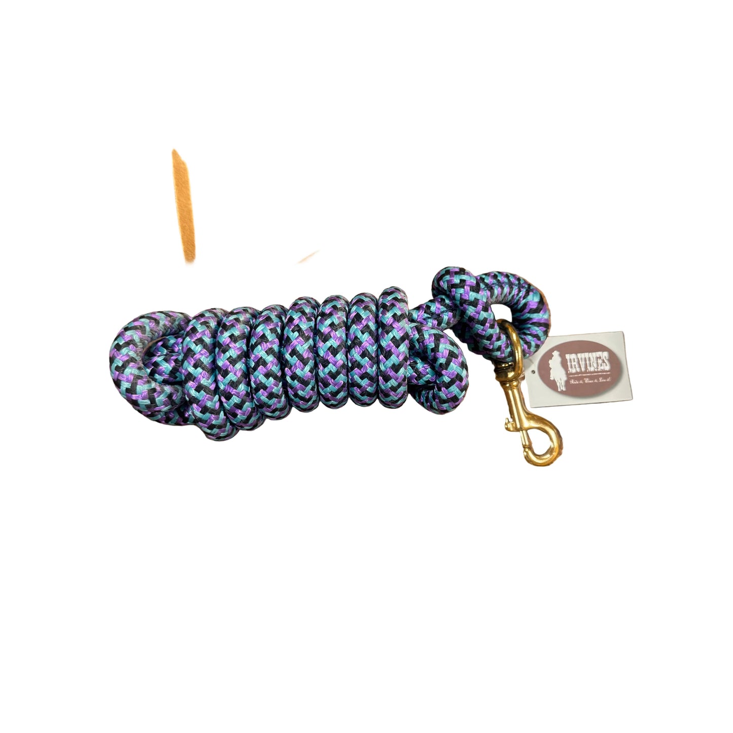 Irvine Cow Lead 9 ft 5/8" Lead w/Brass Plated Bolt Snap (Mixed Colours)