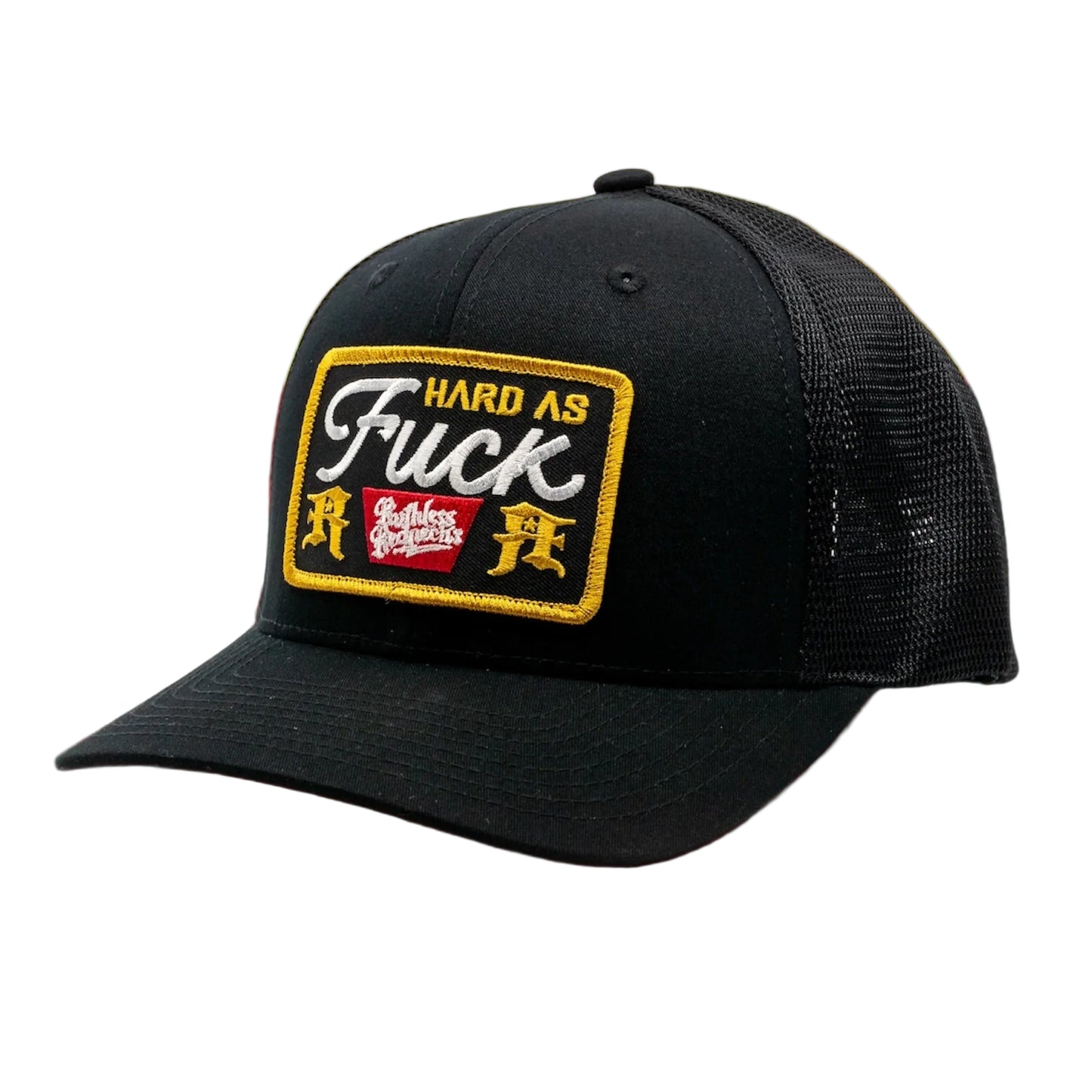 Ruthless Rednecks Black Label Curved Brim Cap - Black
