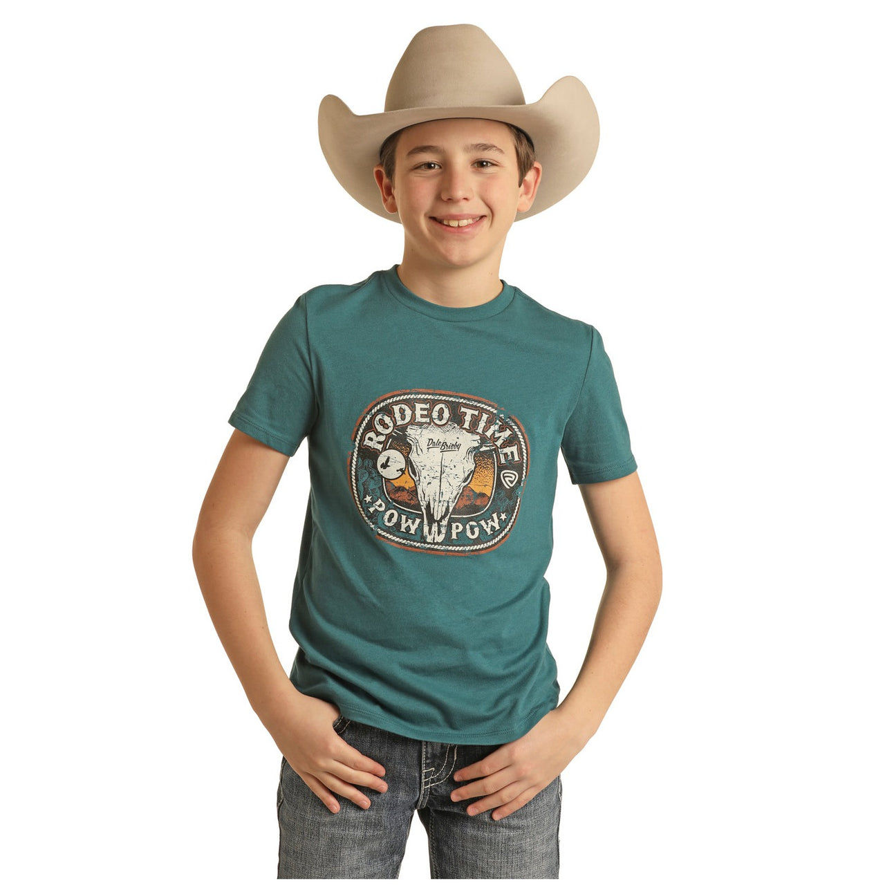Rock & Roll Boy's Dale Graphic Tee - Teal