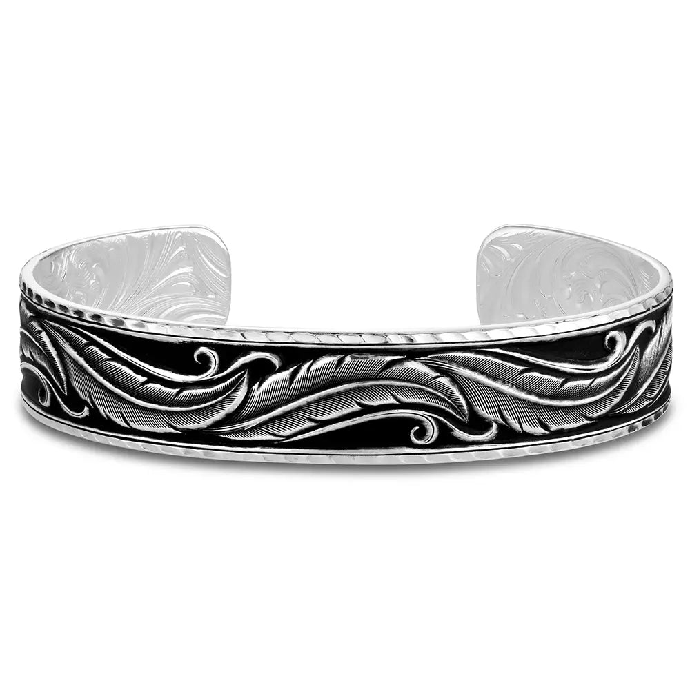 Montana Silversmiths Along The Way Silver Feather Cuff/Bracelet