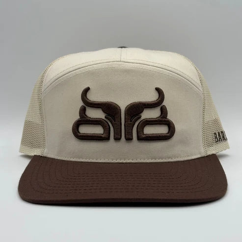 Baredown Brand Hardline 7 Panel Cap-Flat Brim