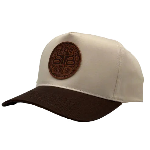 Baredown Brand Recoil Brown Curved Bill Cap - Brown/Cream