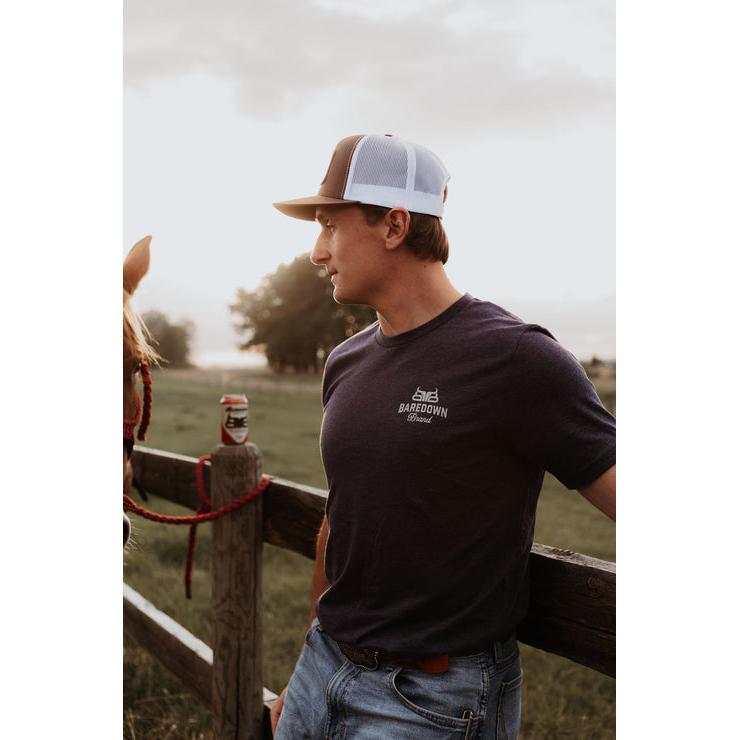 Baredown Brand Unisex Southbound Tee Shirt - Midnight Navy