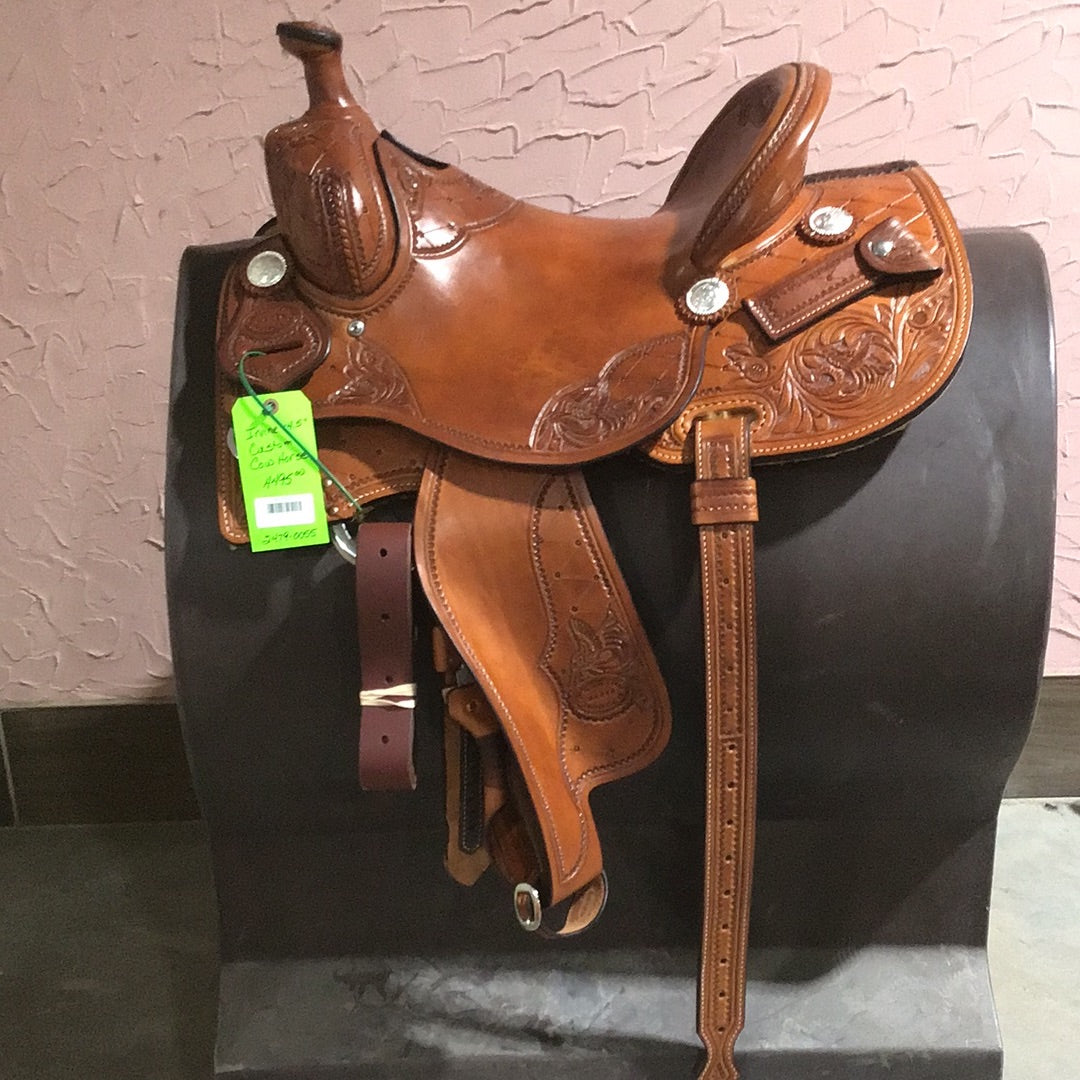 Irvine  14.5"   Custom Cow Horse Saddle