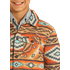 Rock & Roll Boy's Printed Jacquard Shirt Jacket - Orange