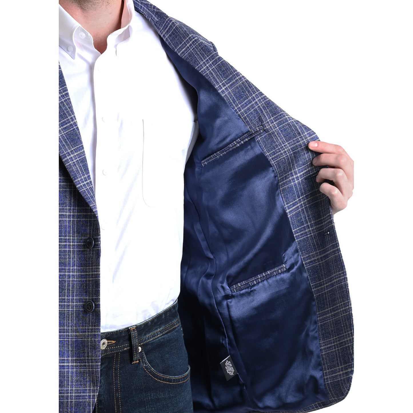 Rock & Roll Men's RRD Plaid Sports Coat - Blue