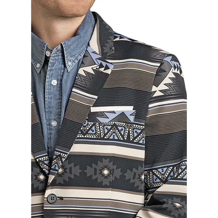 Rock & Roll Men's Cowboy Sport Coat - Black