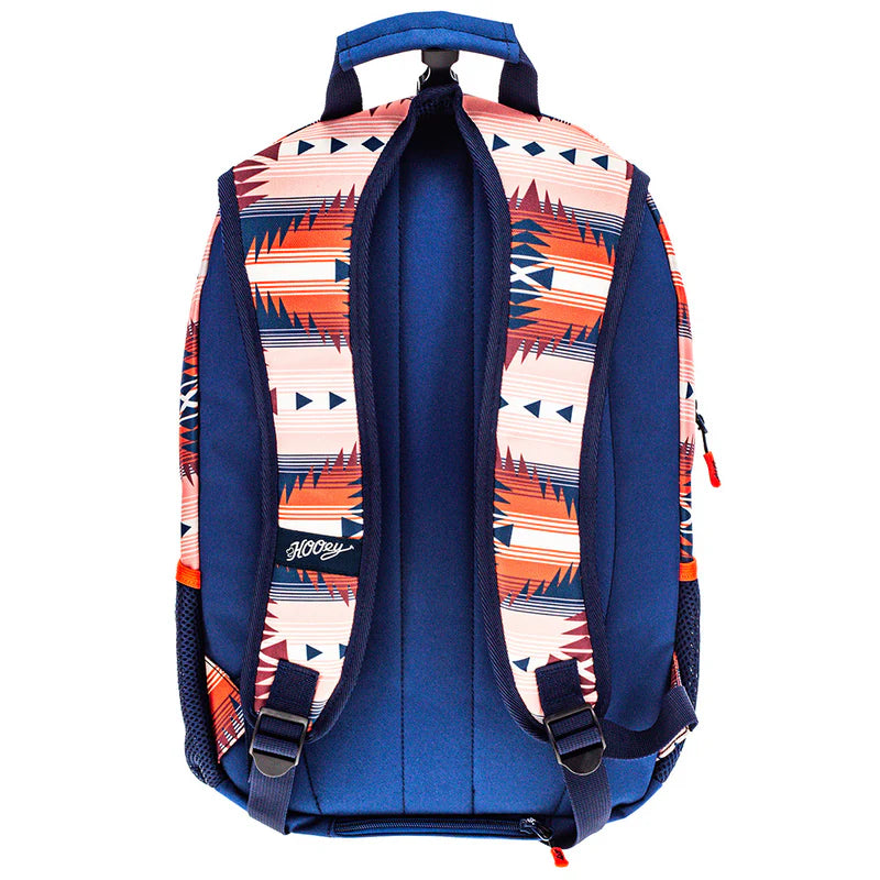 Hooey Rockstar Aztec Backpack- Navy/ Coral