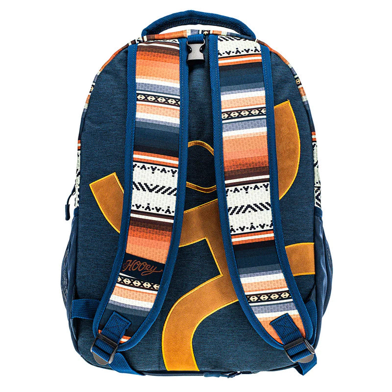 Hooey Recess Folkstone Serape Pattern Backpack- Navy/Blue