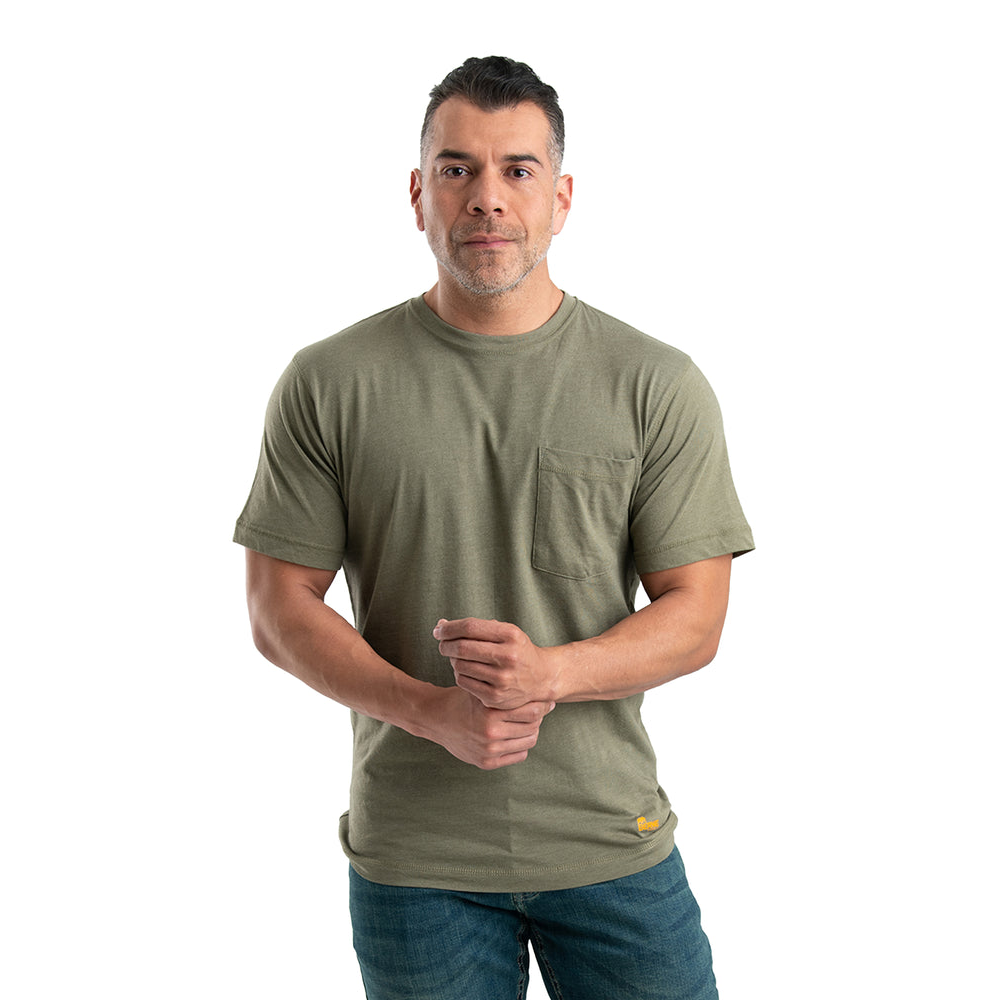 Berne Men's Performance Short Sleeve Pocket Tee - Lichen