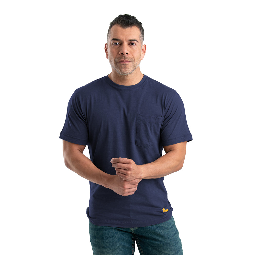 Berne Men's Lightweight Performance T-Shirt - Navy