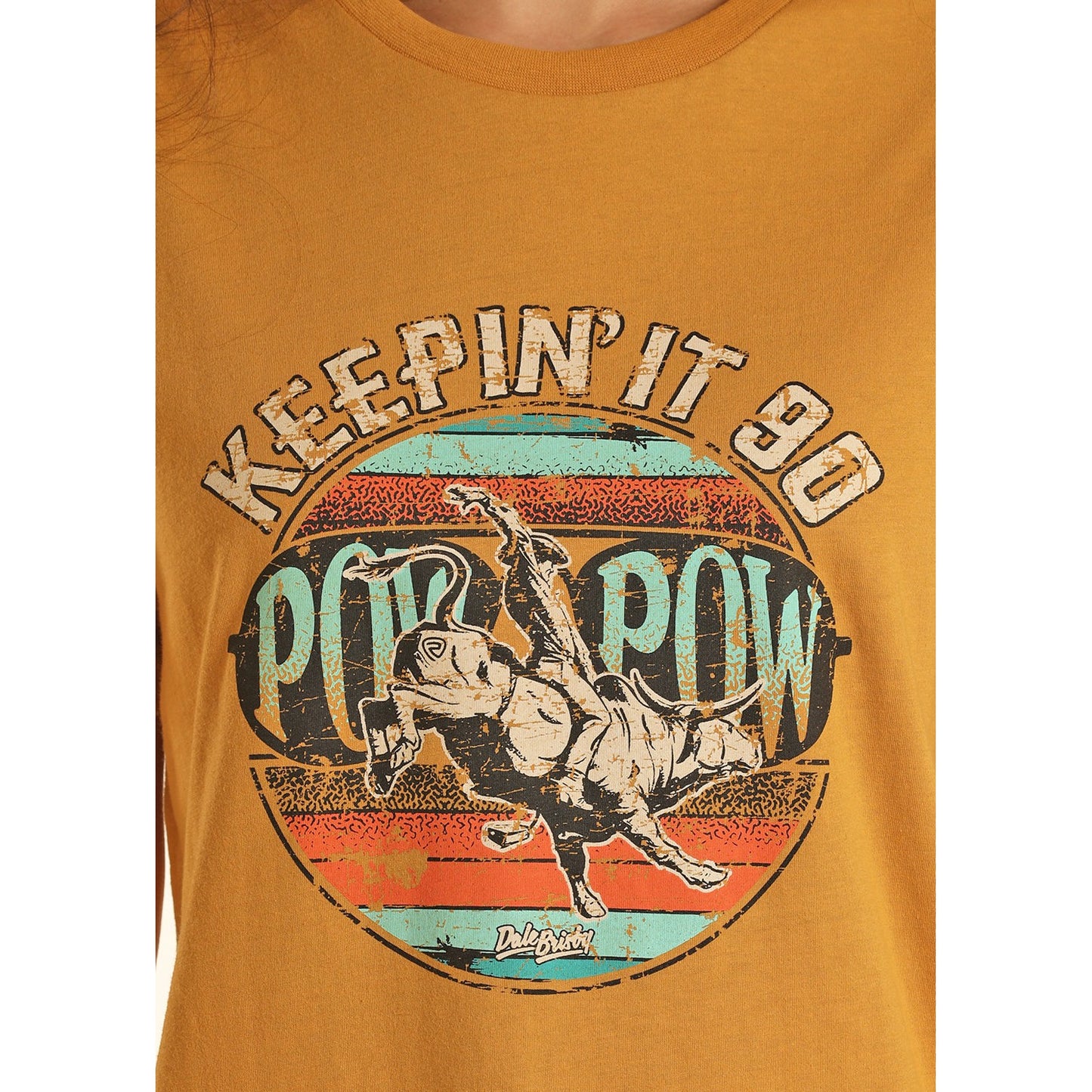 Rock & Roll Unisex Dale Graphic Tee - Mustard