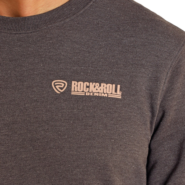 Rock & Roll Unisex Bronco Long Sleeve Sweatshirt - Charcoal