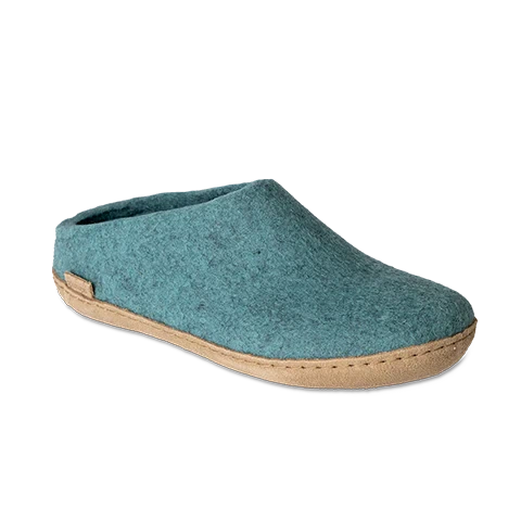 Glerups Slip-On Leather Sole Shoes - North Sea