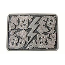 Blazin Roxx Women's Rectangle Lightning Bolt Buckle