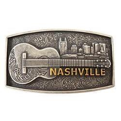 Blazin Roxx Nashville City Guitar Buckle