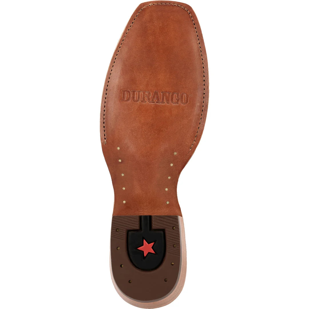 Durango Men's Arena Elite 13" cutter Toe Western Boots - Aztec Brown/Jasper Red