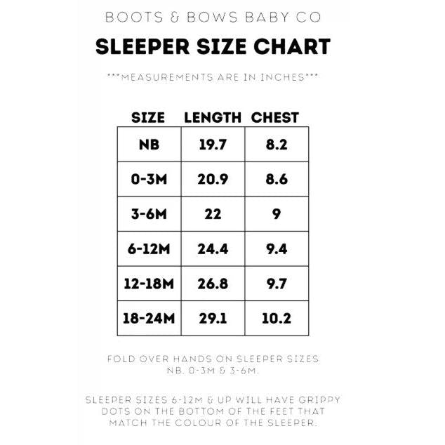 Boots & Bows Heelers & Herds Infant Sleeper - Brown