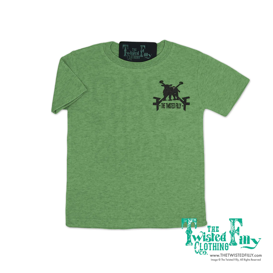 Twisted Filly Youth Brand Yer Weaners Short Sleeve Tee - Green