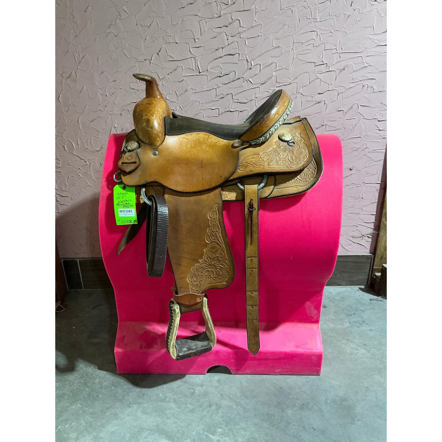 Used 15.5" Western Rawhide Saddle
