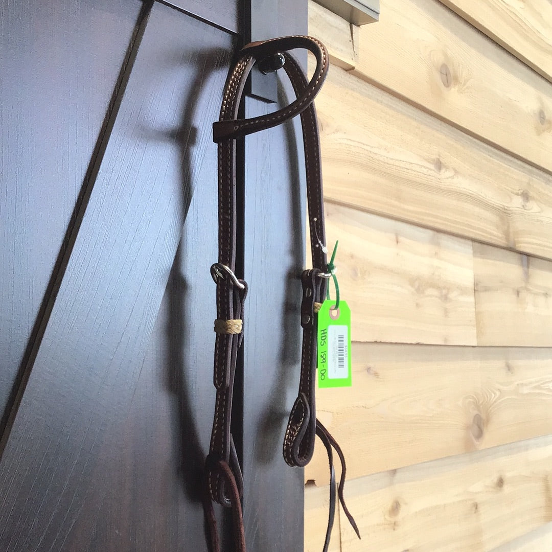 Irvine's Slip Ear Headstall Basket Stamp w/Tie Ends-Pony