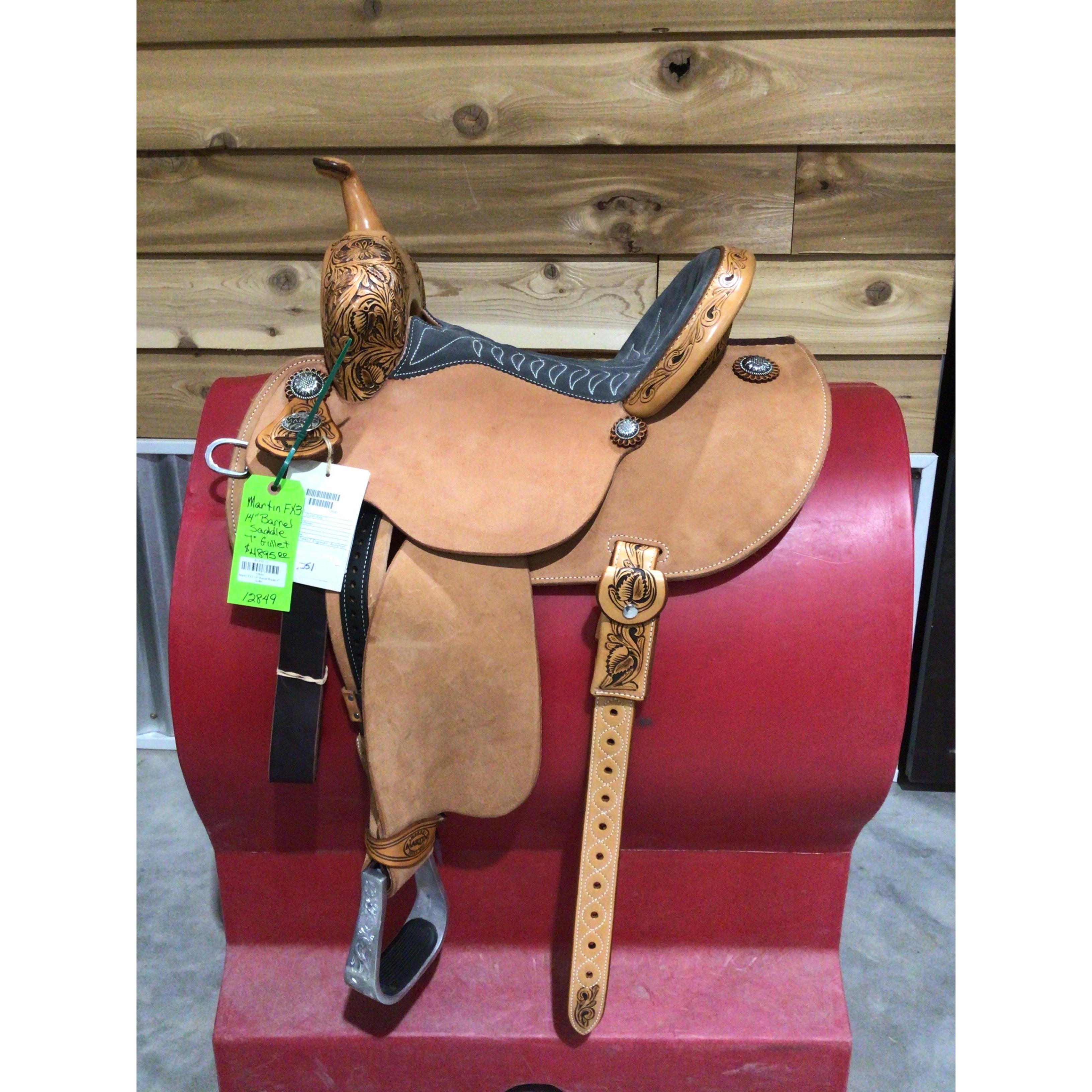 Selle Western Wade En Cuir - Taille 16" - Gullet 8,5 - Pour Cheval De Trait - Neuve