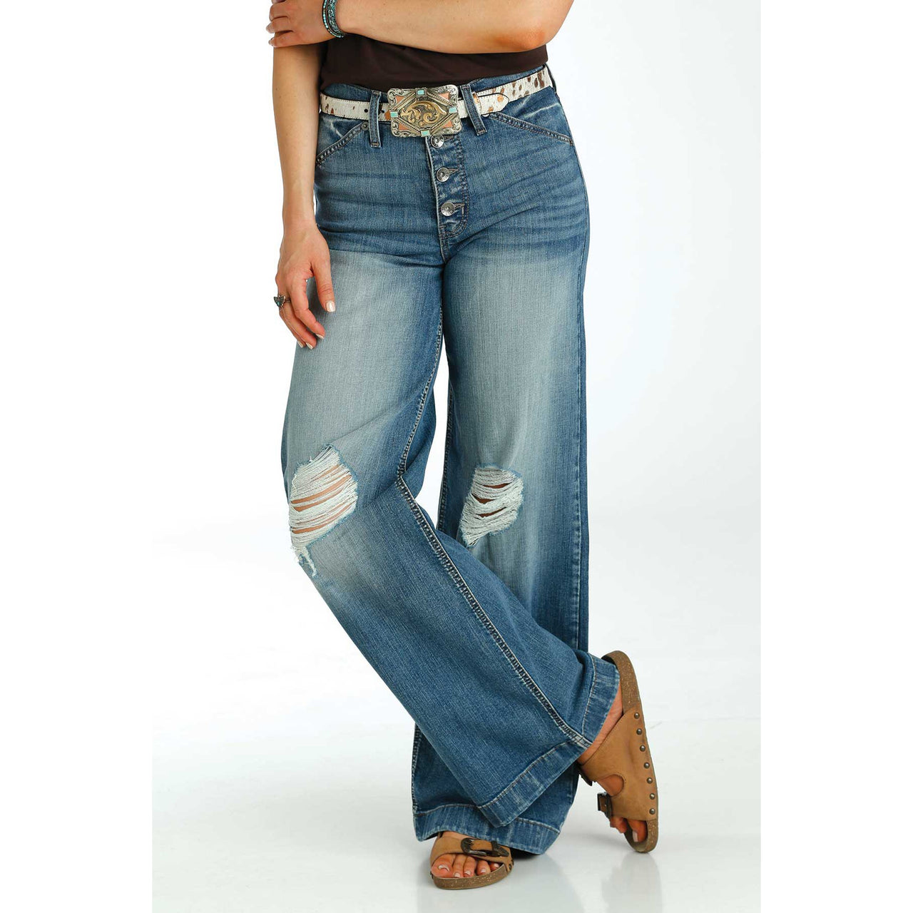 Cruel Women's Skylar Wide Leg Jeans - Indigo