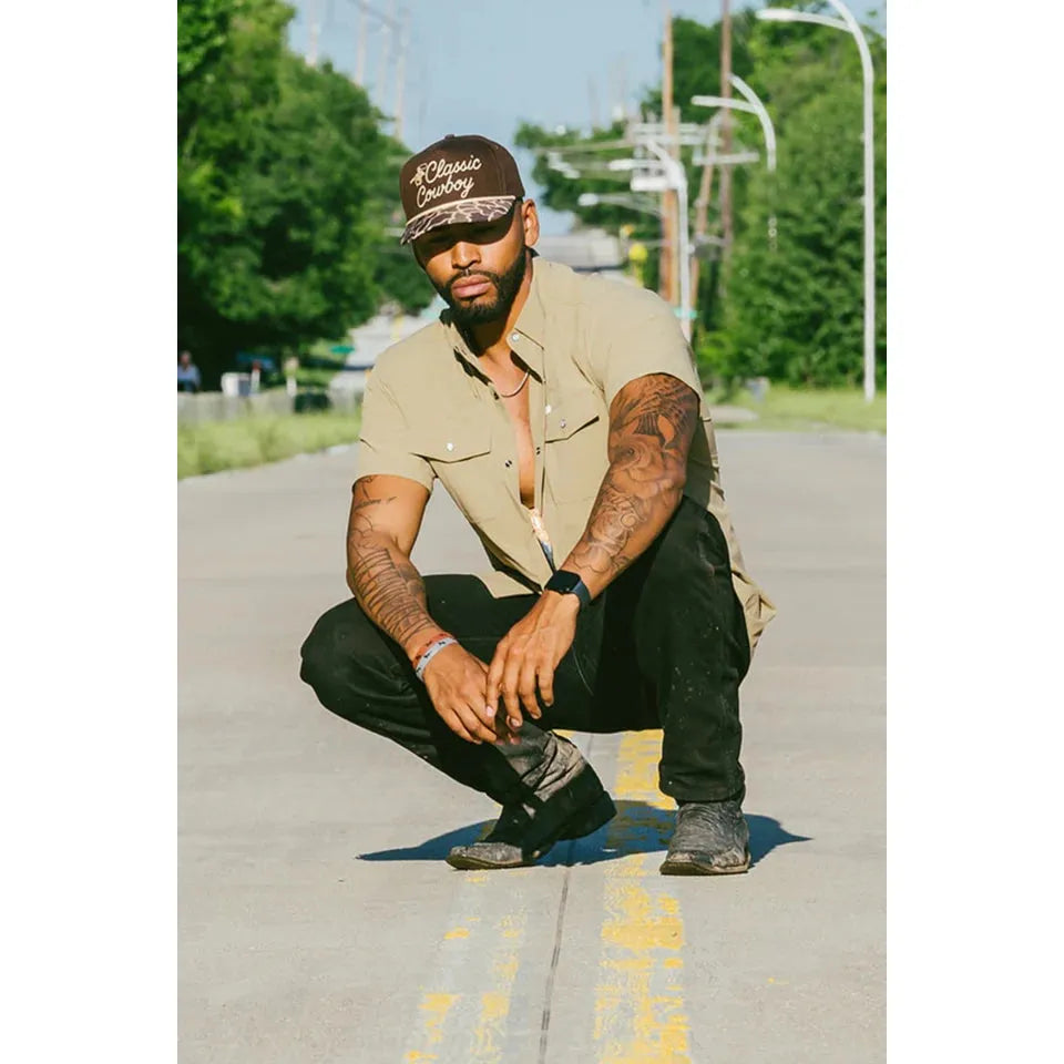 Classic Cowboy Unisex The Vaquero Ball Cap - Brown