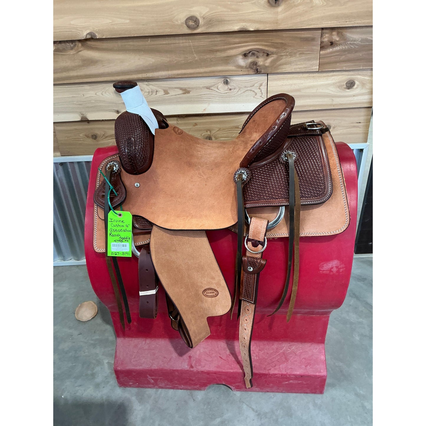 Irvine Custom 16" Association Ranch Saddle - Irvine Tack & Western Wear