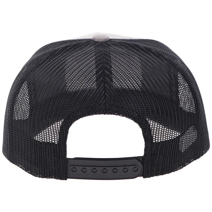 Hooey Salado Curved Bill Trucker Cap - Grey/Black
