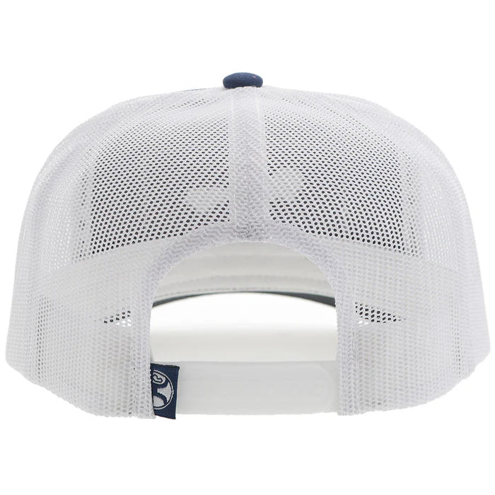 Hooey Sudan Curved Bill Truckers Cap - Navy/White