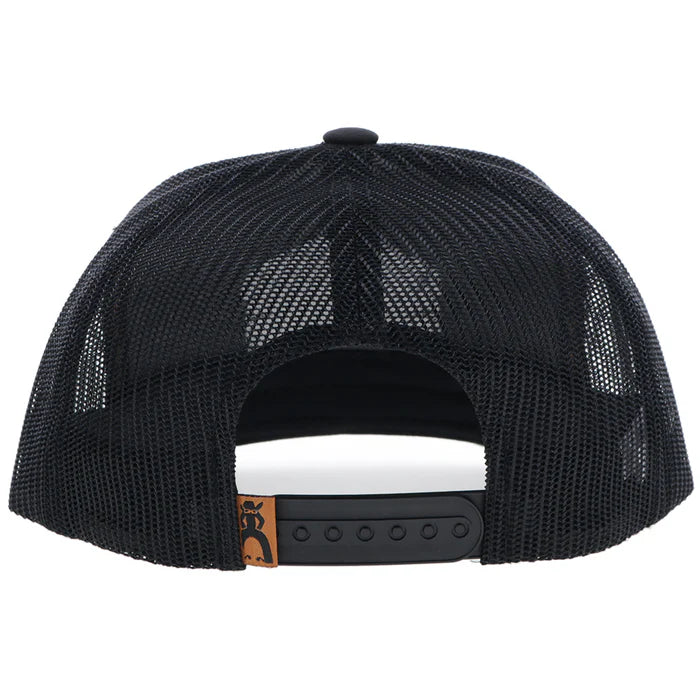Hooey Ranchero Punchy Curved Bill Trucker Cap - Black