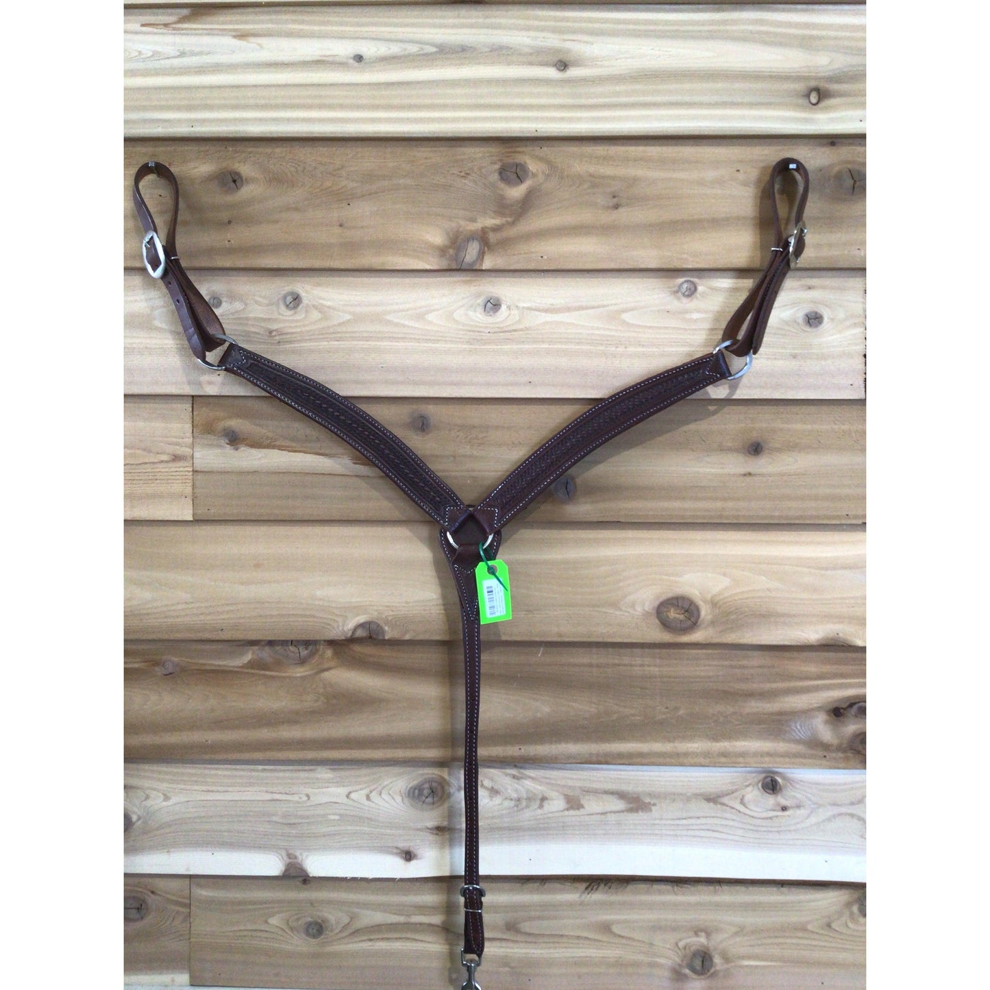 Irvine 1 3/4" Breast Collar - Basketweave W/Border