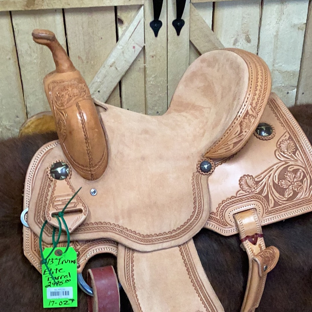 Irvine  13"  Elite Barrel Saddle