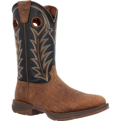 Durango Men's Brown 12" Western Boots - Oak Bark And Midnight