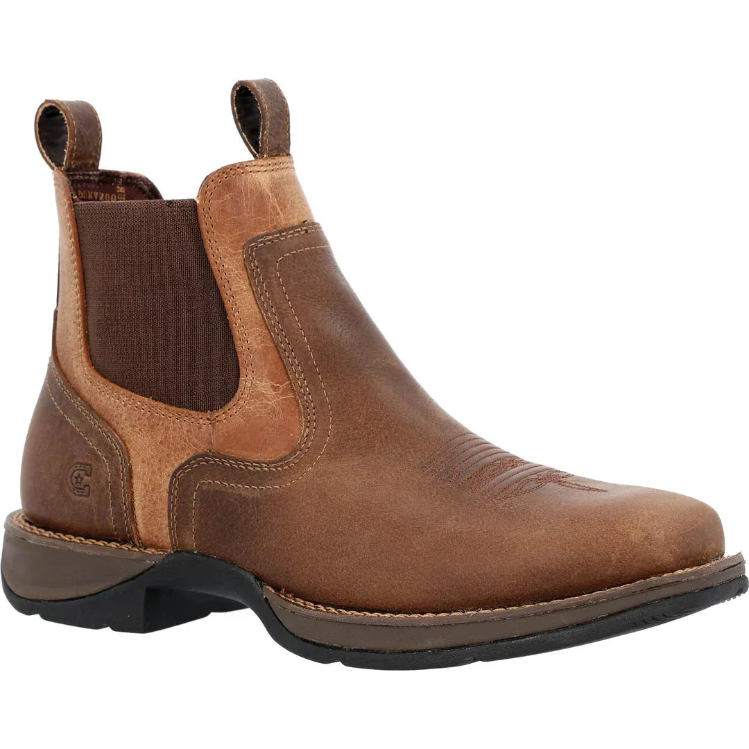Durango Men's Red Dirt Rebel 6 Square Toe Chelsea - Old Town Brown/Tan