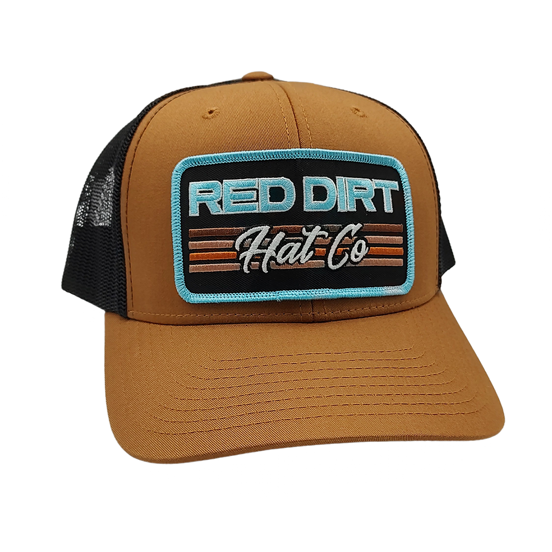 RDHC Between The LIne 6 Panel Mesh Snapback Cap - Caramel/Black