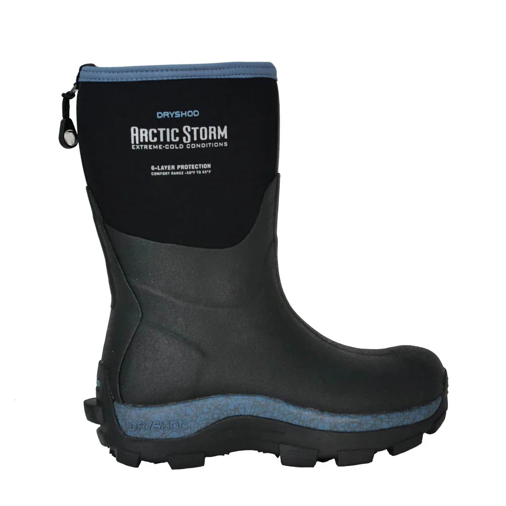 Dryshod Women's Arctic Storm Mid Boot - Black/Blue