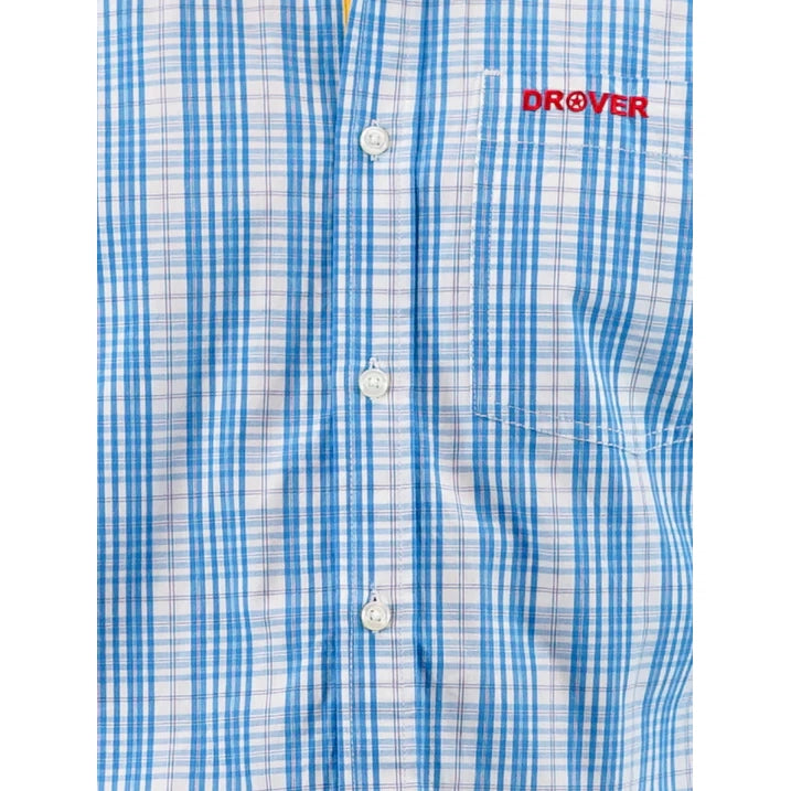 Drover Men's Signature Series Savanna Shirt - Blue and White Plaid
