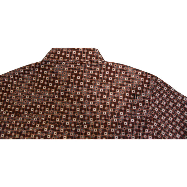 Ferrell Men's The Donics Short Sleeve Snap Shirt - Rust Design