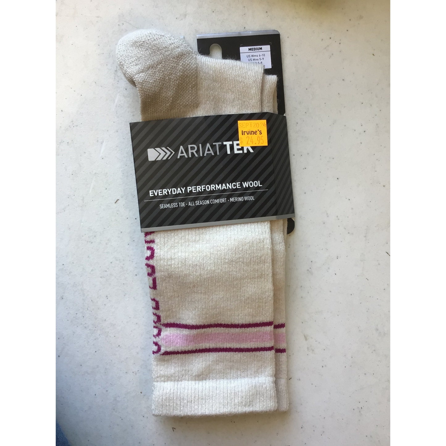 Ariat Socks - Natural