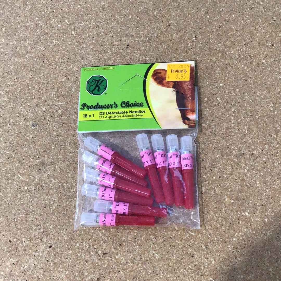 Ideal D3 Needle 18 x 1 10 pk