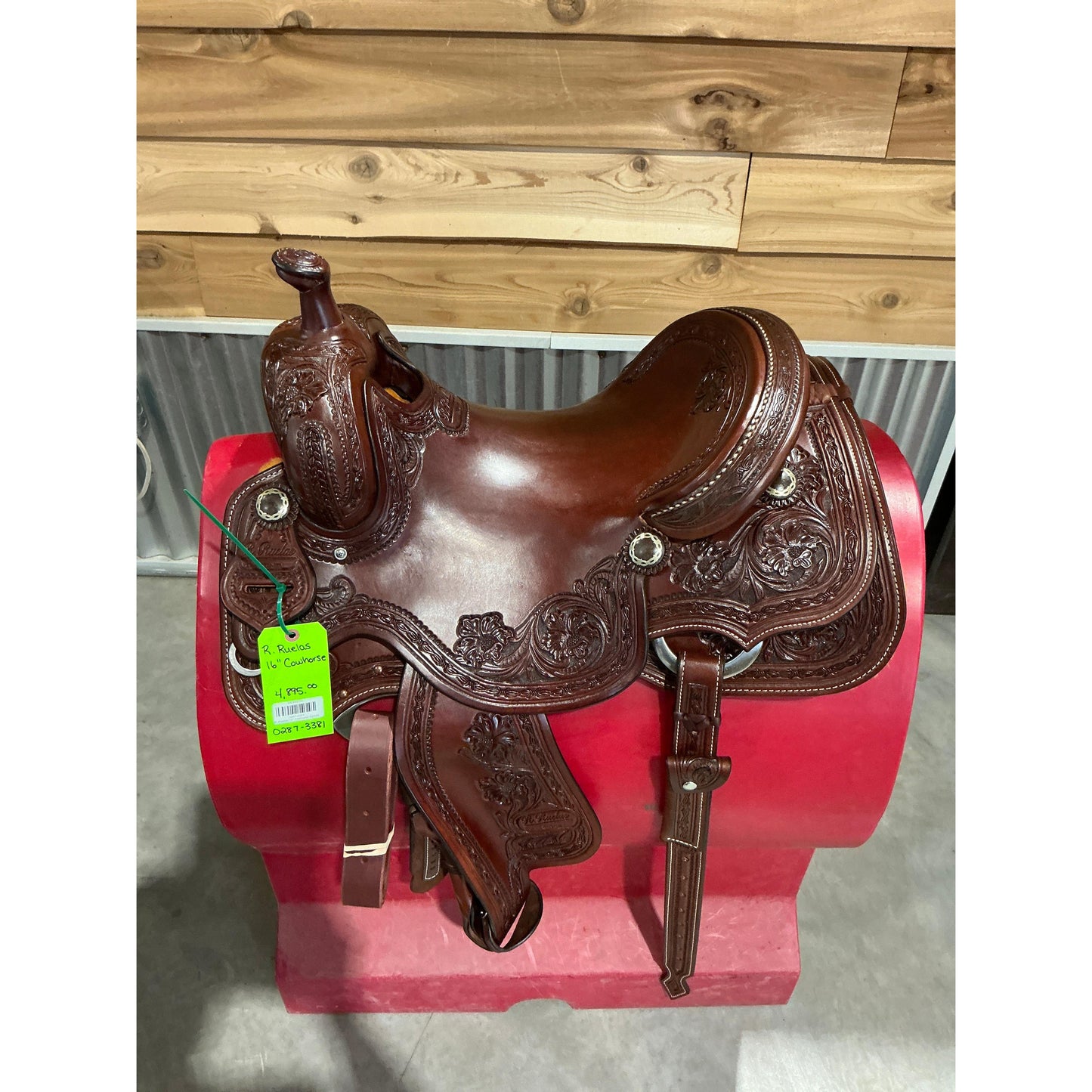 R. Ruelas 16" Cowhorse Saddle