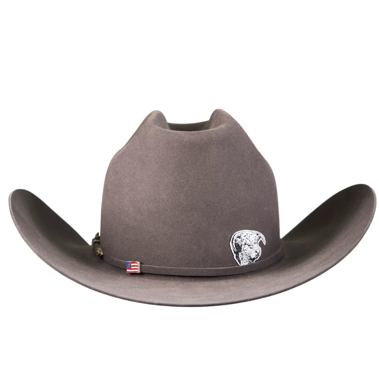 Lazy J Ranch Hereford Bull Elevation Woven Sticker - Black/White