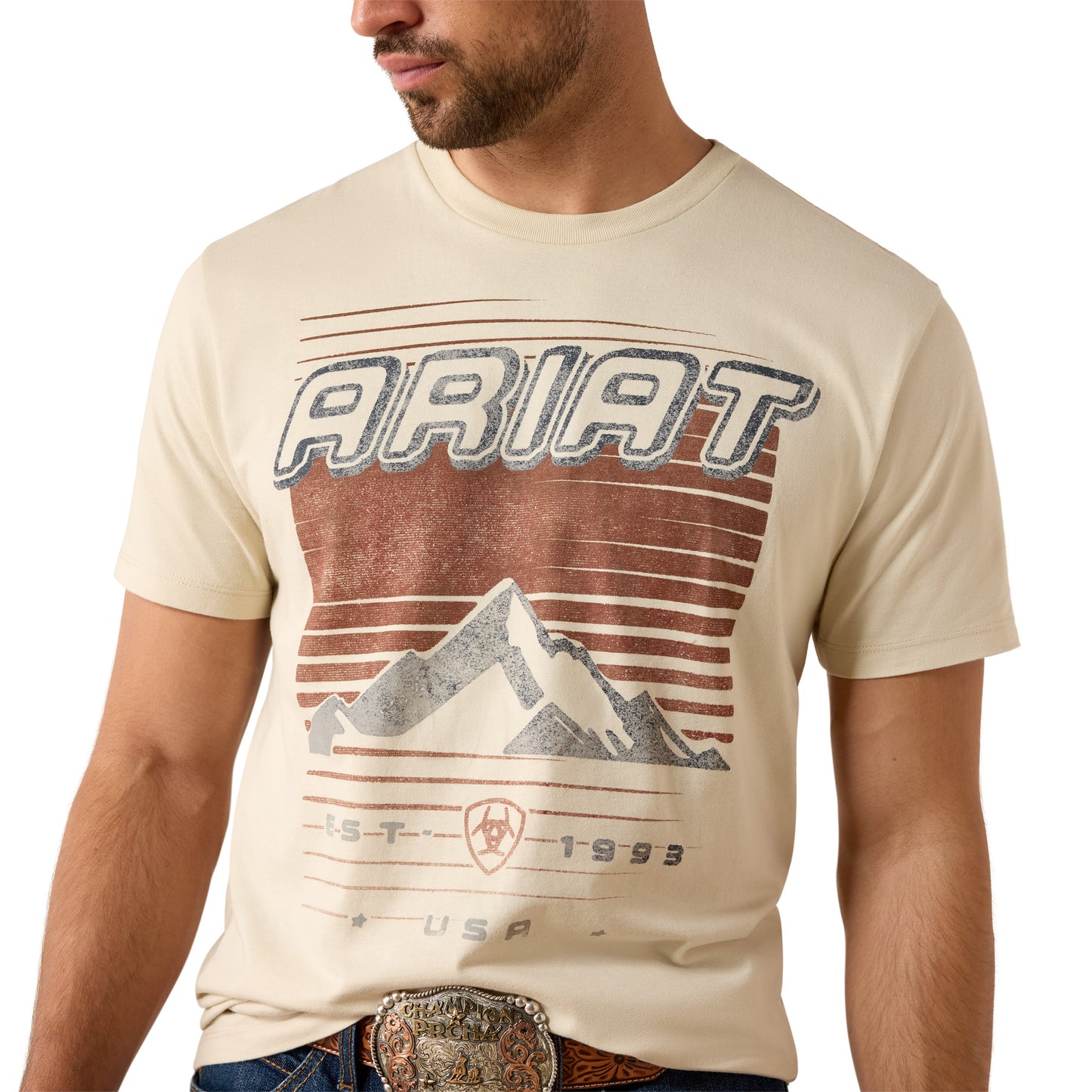 Ariat Men's Nineties Cowboy T-Shirt - Natural